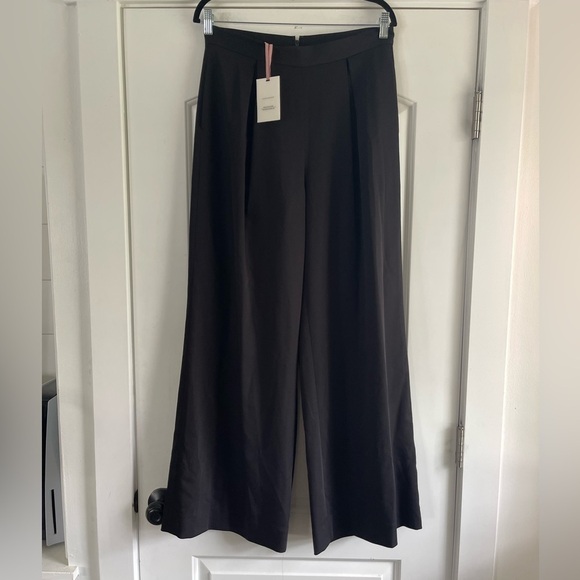 Alex Marie Cori Twill Wide Leg Pant Black - 8 - Picture 2 of 6